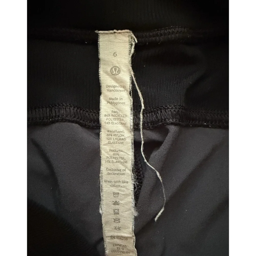 Lululemon Dance Studio Jogger Women 6 Black Camo Heritage 365 Camo Deep Coal